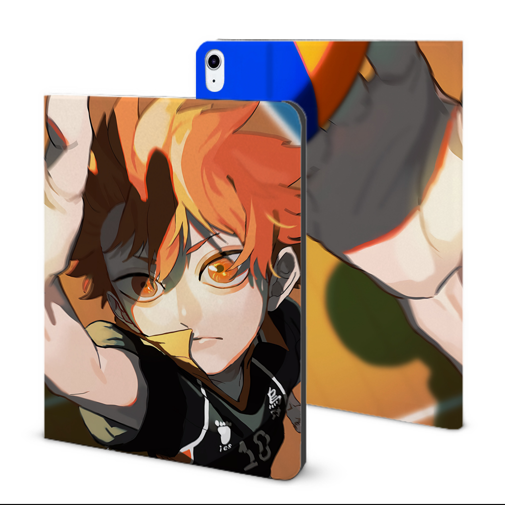 （画像用） ハイキュー!! Haikyu!! IPad ケース ブック型 PUレザー TPU 耐衝撃 軽量 薄型 ペン収納なし 全面保護 IPad 各モデル対応